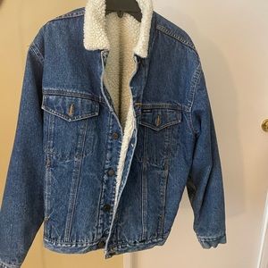 Denim Sherpa jacket